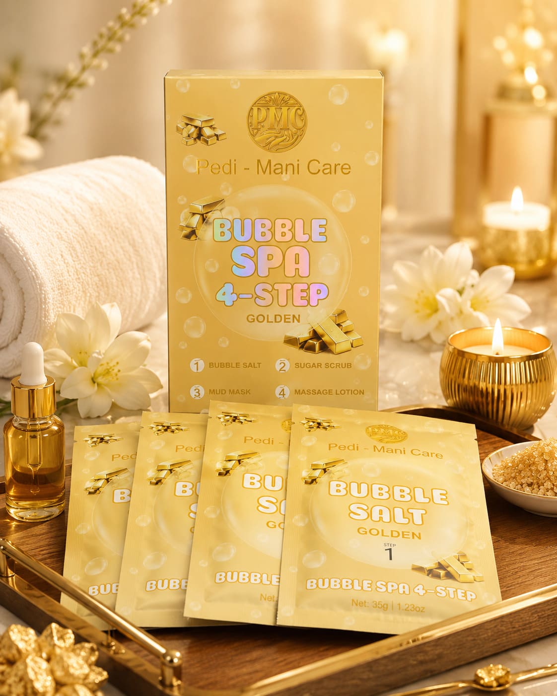 Bubble Spa 4-Step Golden Case 100pcs
