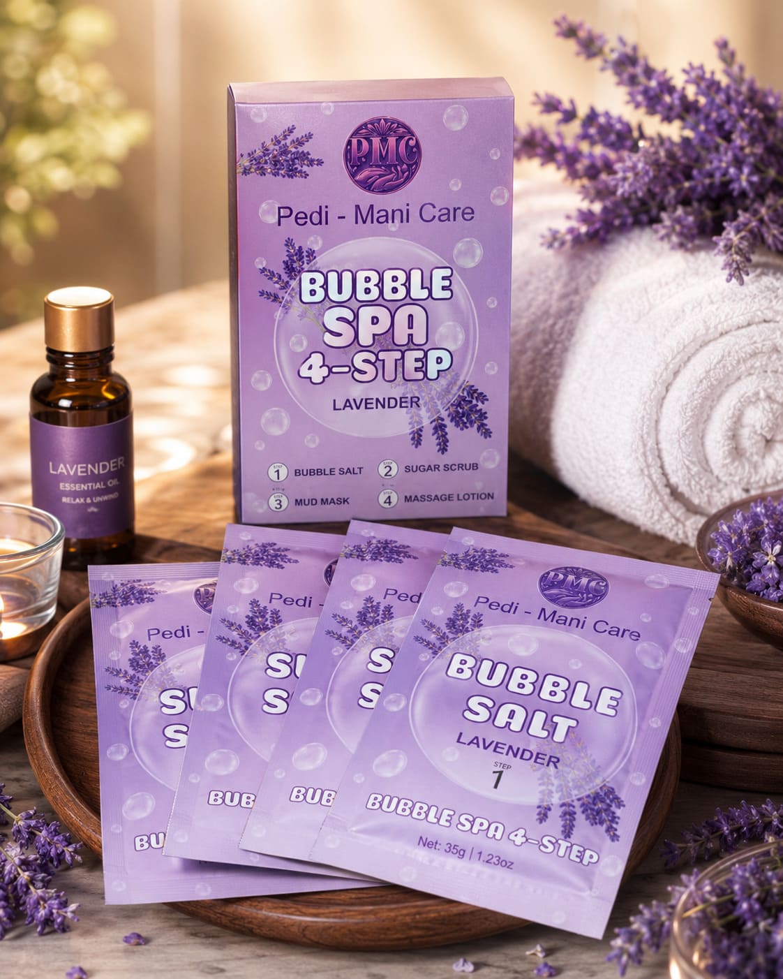 Bubble Spa 4-Step Lavender Case 100pcs