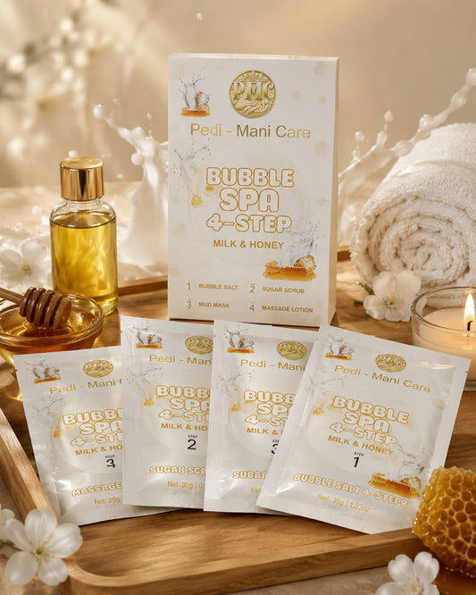 Bubble Spa 4-Step Milk Honey Case 100pcs