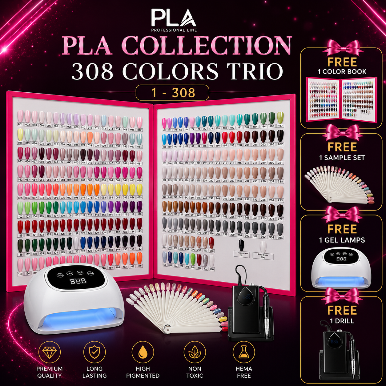 PLA Collection – 308 Colors Professional Nail System