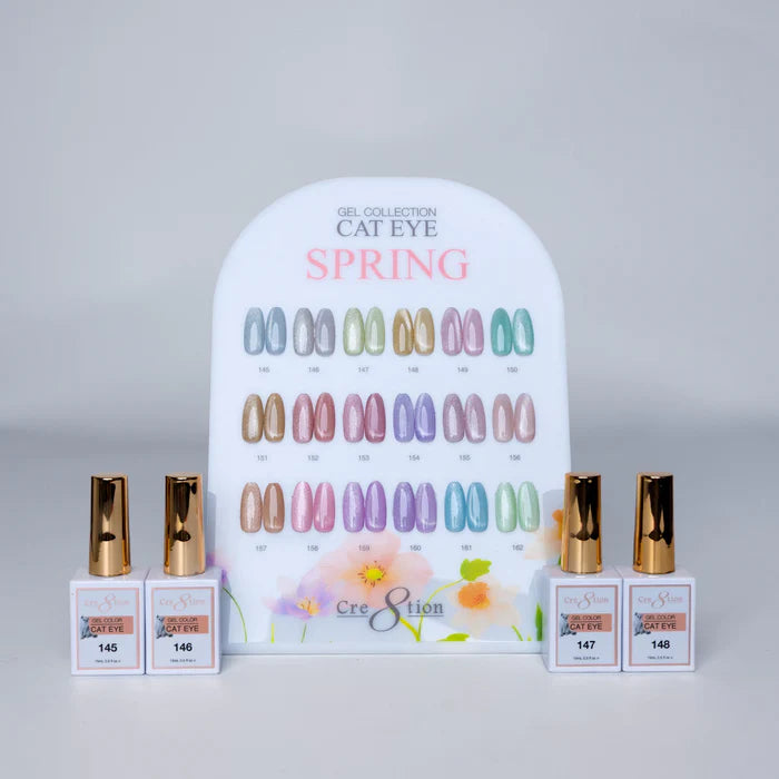 Cre8tion Cat Eye Gel 0.5oz - Spring Collection - 18 colors (145 -  162)