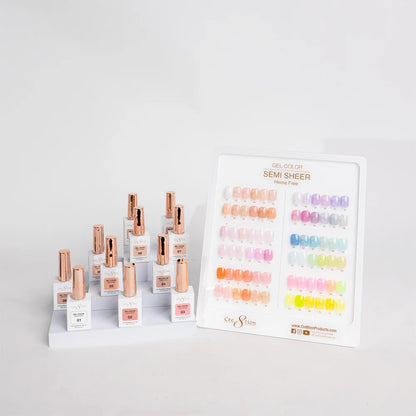 Cre8tion Hema Free Semi-Sheer Collection 0.5oz - 72 Colors