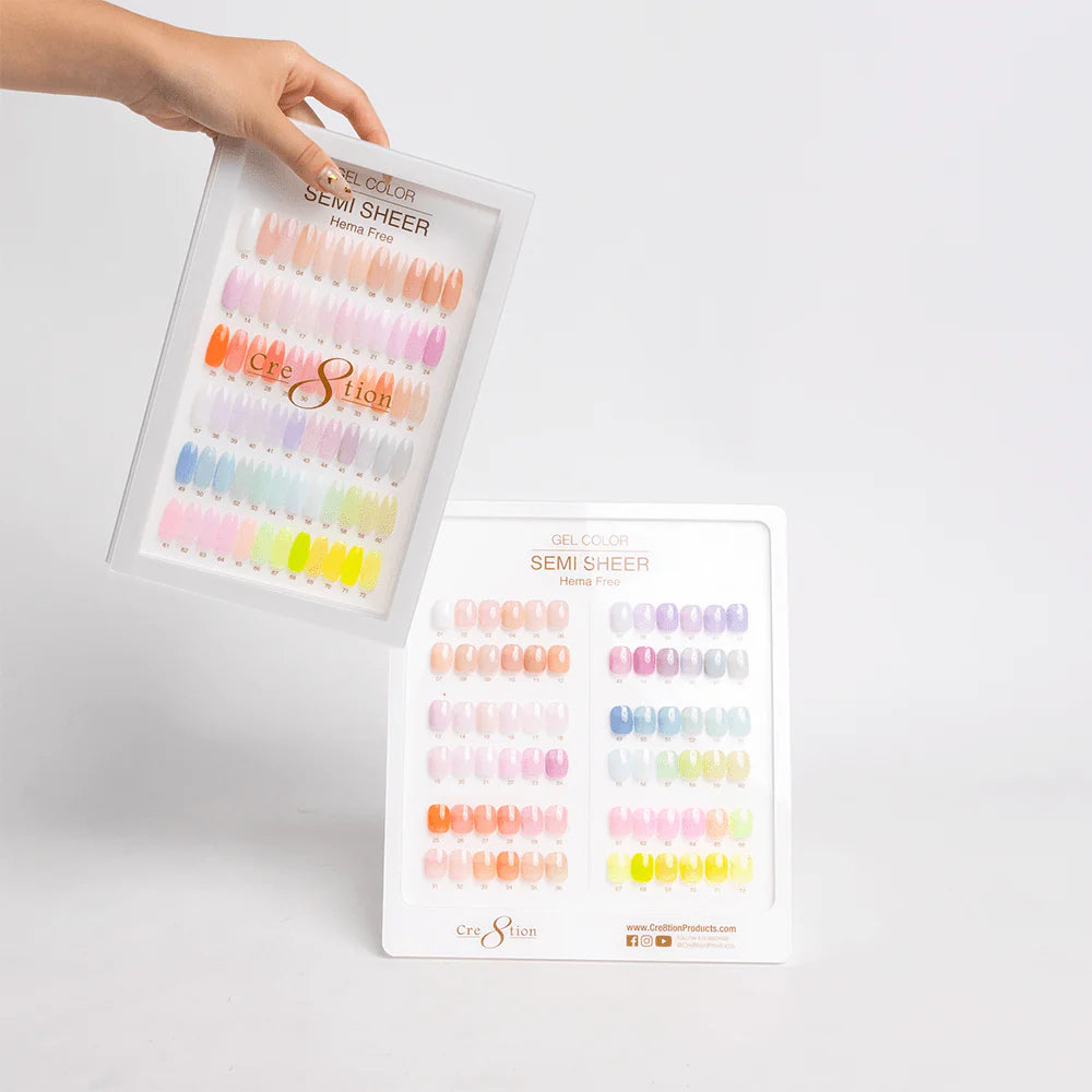 Cre8tion Hema Free Semi-Sheer Collection 0.5oz - 72 Colors