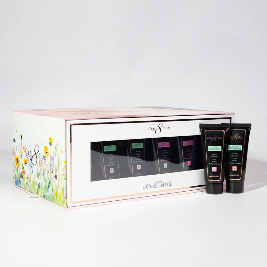 Cre8tion Poly Gel-Extension Gel Kit In Tube 2oz - Spring - Summer (37-60)