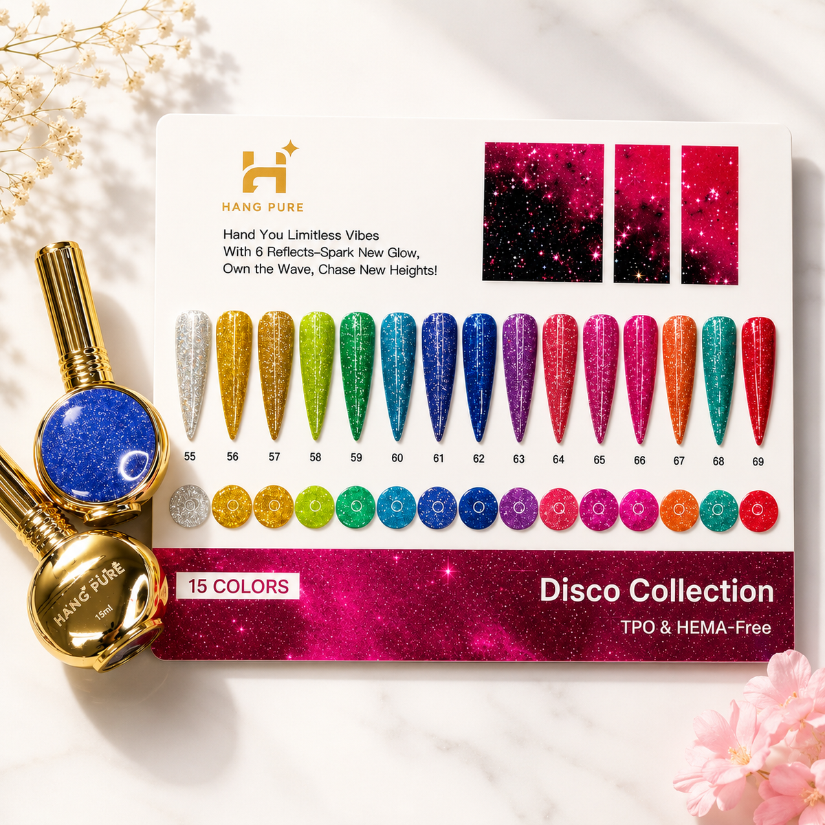 Disco Gel Collection 15 Colors (55 - 69)