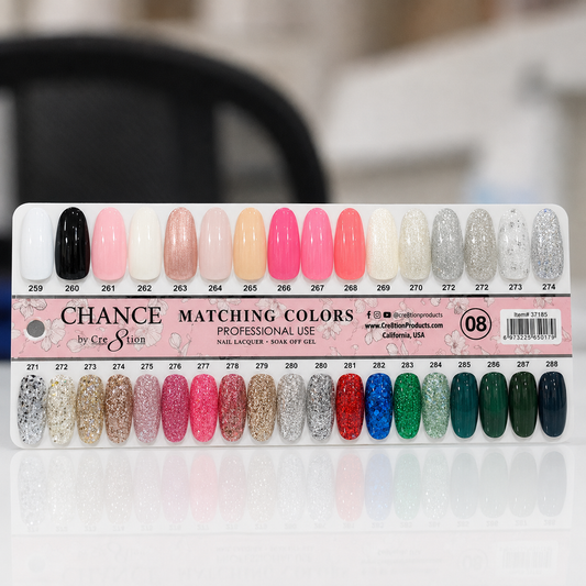 Chance Matching - 36 Colors #253 - #288 - Glitter and Pearl Shades