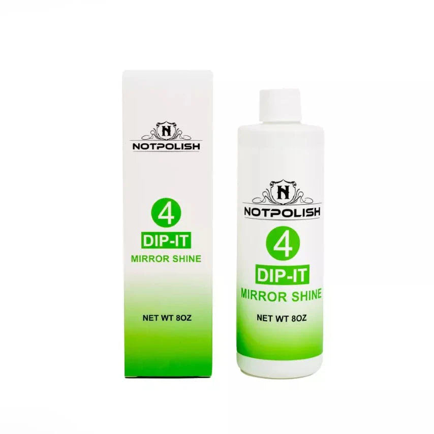 NotPolish DIP-IT Refill 8oz, #04 MIRROR SHINE (Pk: 30 pcs/box)