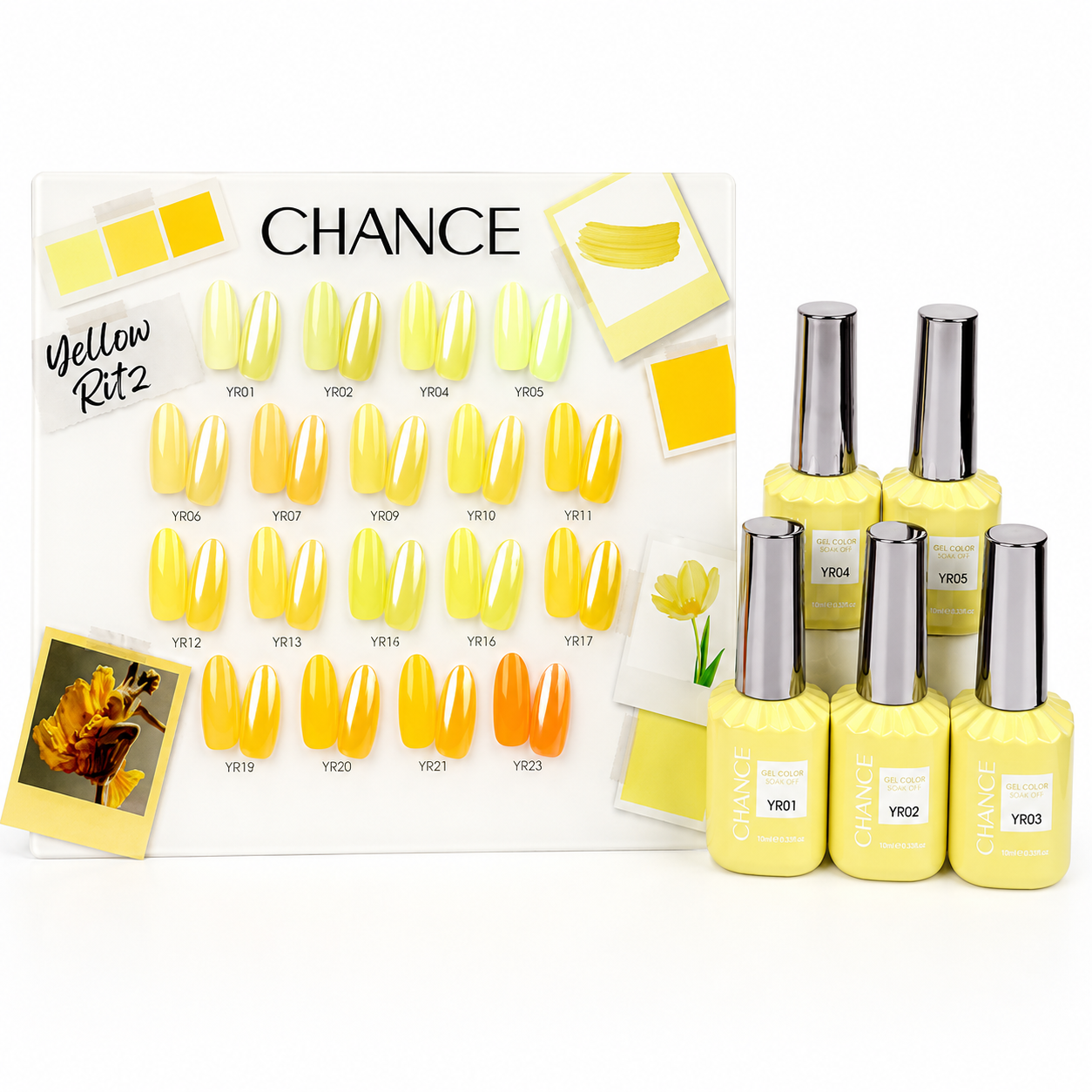 Chance Gel 0.5oz Full Kit (18 Colors) - Yellow Ritz