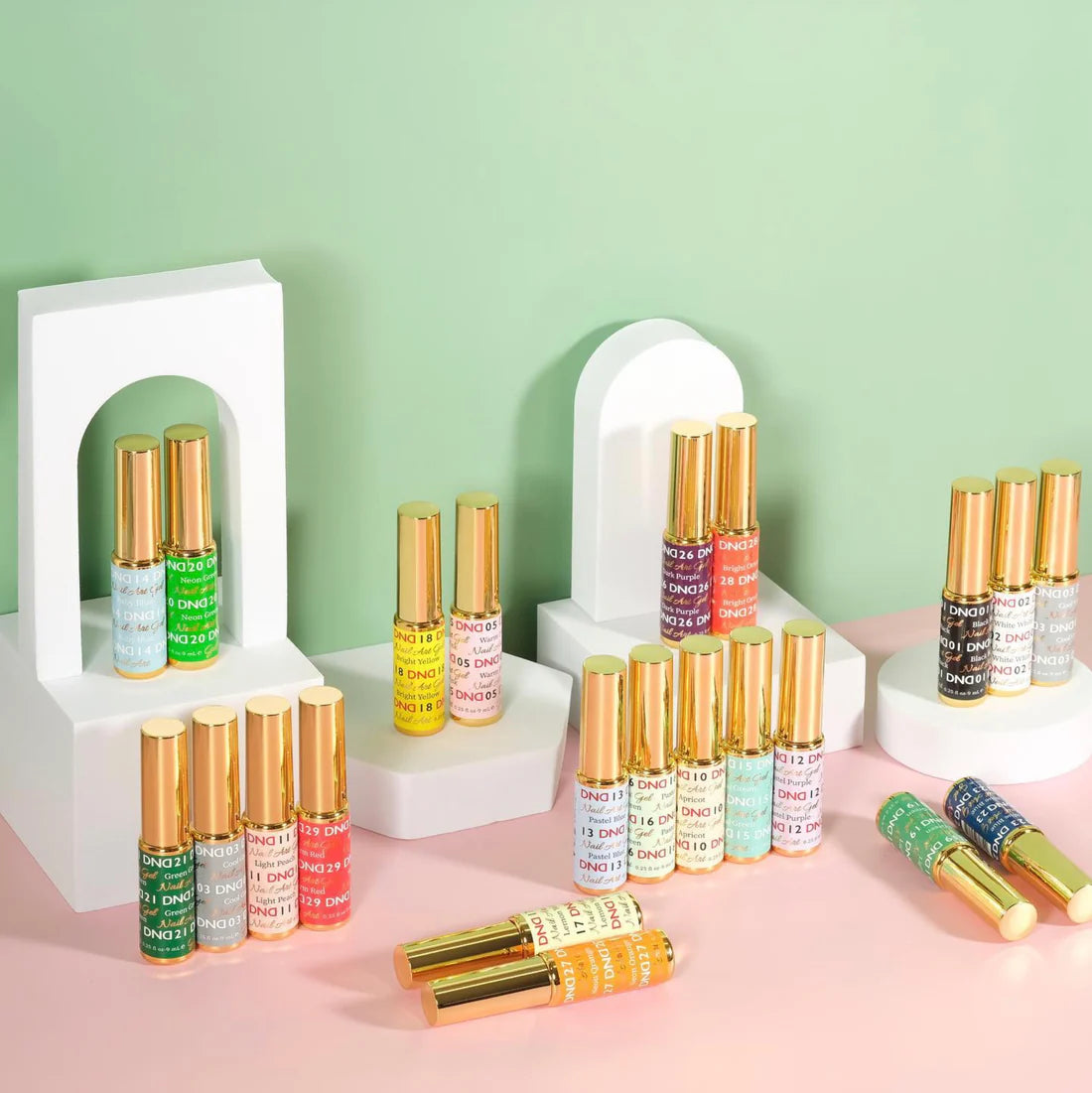 DND Nail Art Gel, Full Line Of 36 Colors (From 01 To 36), 0.25oz