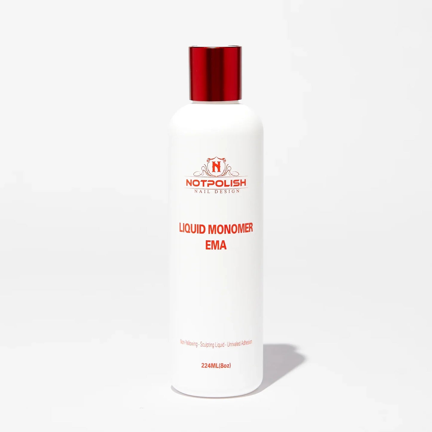 NotPolish Liquid Monomer - Low Odor (Odour) (EMA), 8oz, RED (Pk: 30 pcs/box)