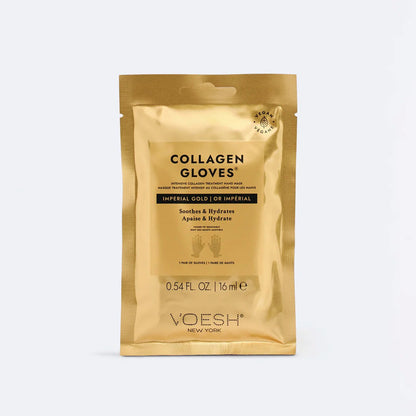Voesh Collagen Mask Gloves - Imperial 24K Gold Box of 60 pair