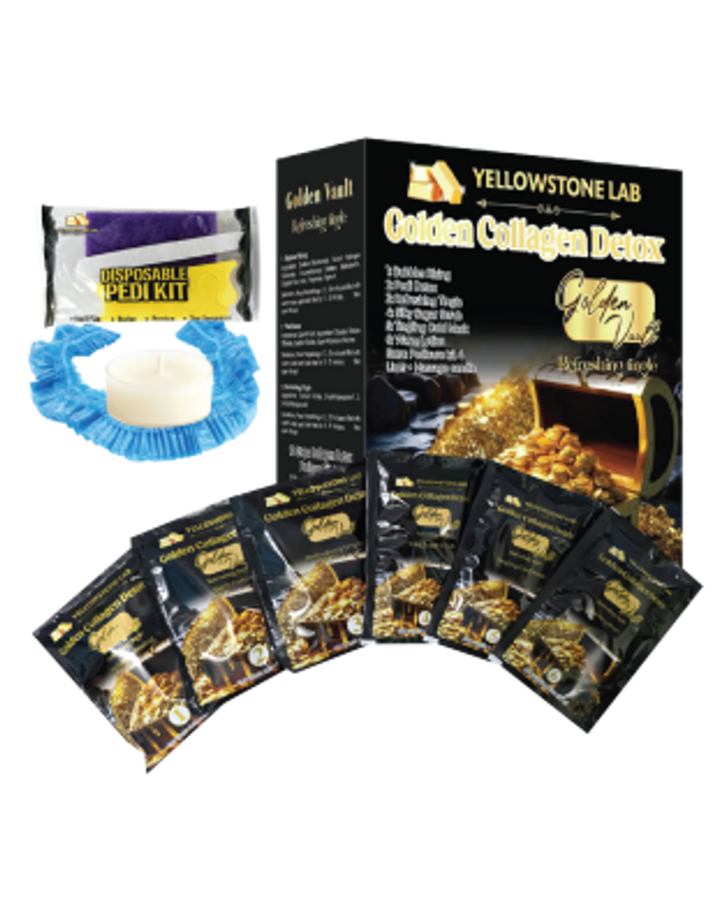 Yellow Stone Golden Collagen Detox 12 Step - Golden Vault
