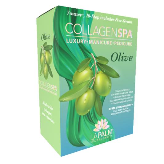 La Palm Collagen Spa 10 Step With Pedi Kit - Olive