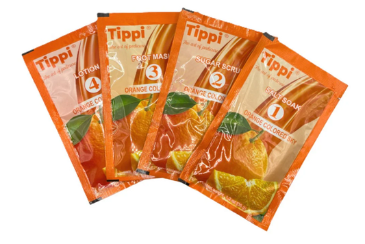 Tippi Collagen Pedi in a Box 4in1 - Orange Colored Sky
