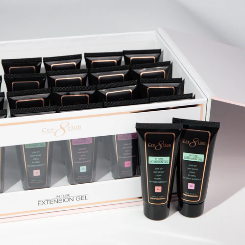 Cre8tion Poly Gel-Extension Gel Kit In Tube 2oz - Spring - Summer Collection
