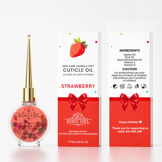 Kinggel Cuticle Oil Strawberry Gift + Gift Box Case 200Pcs