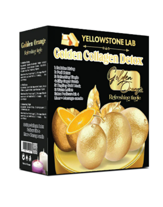 Yellow Stone Golden Collagen Detox 12 Step - Golden Orange - (Case 36 box)