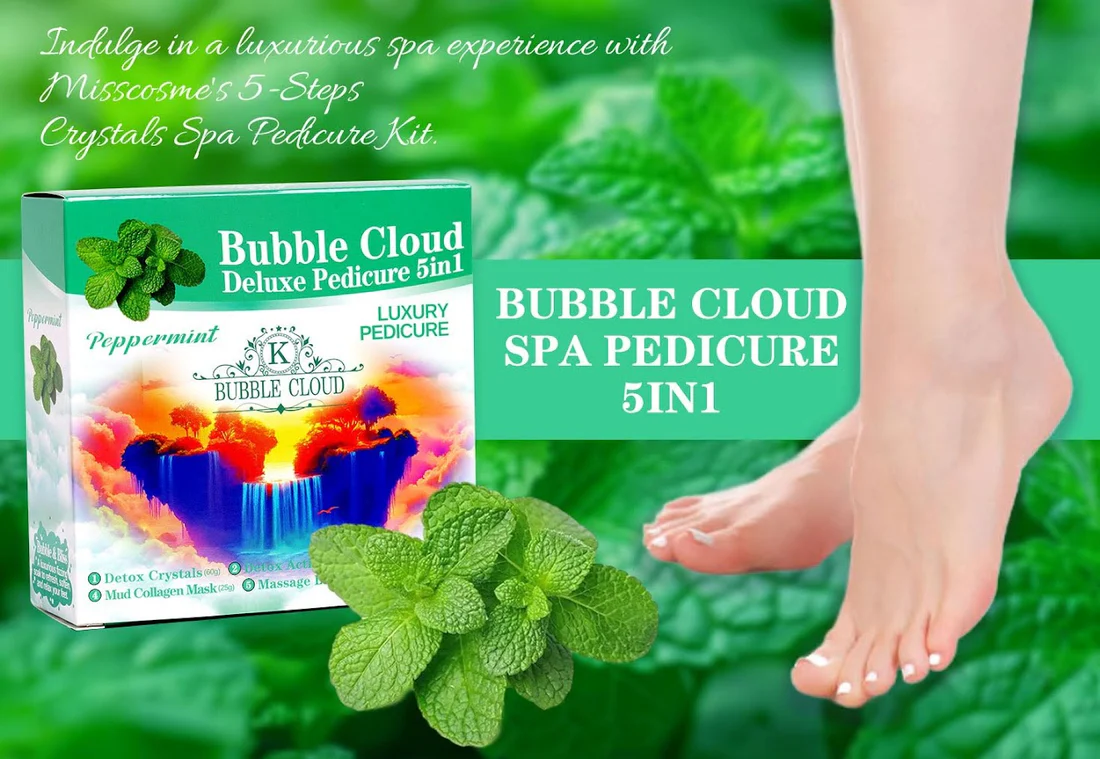 Volcanic Eruption 5in1 Bubble Cloud Deluxe Pedicure - Peppermint