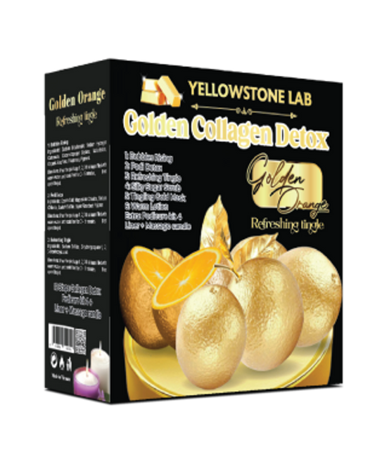 Yellow Stone Golden Collagen Detox 12 Step - Golden Orange