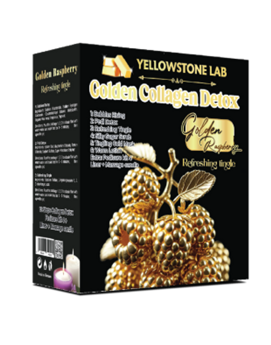 Yellow Stone Golden Collagen Detox 12 Step - Golden Raspberry