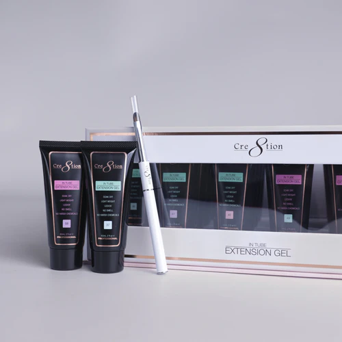 Cre8tion Poly Gel-Extension Gel Kit In Tube 2oz - Spring - Summer Collection