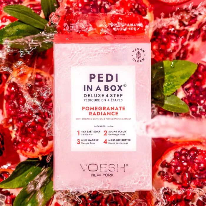 VOESH Pedi In A Box 4 Step – Pomegrante