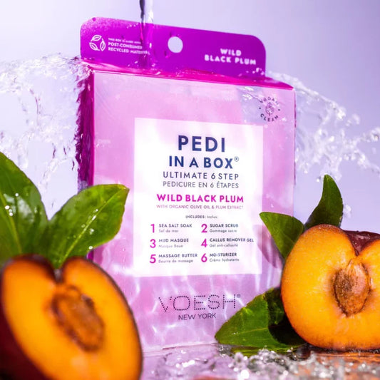 VOESH Pedi In A Box 6 Step – Wild Black Plum