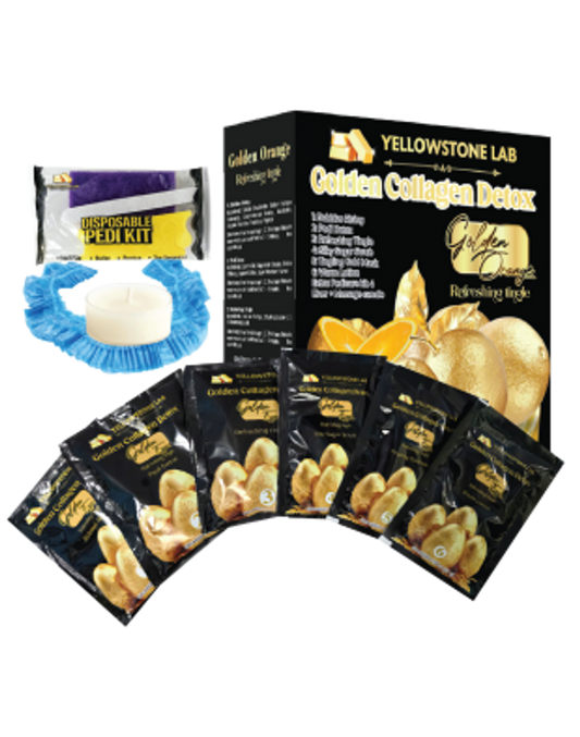 Yellow Stone Golden Collagen Detox 12 Step - Golden Orange