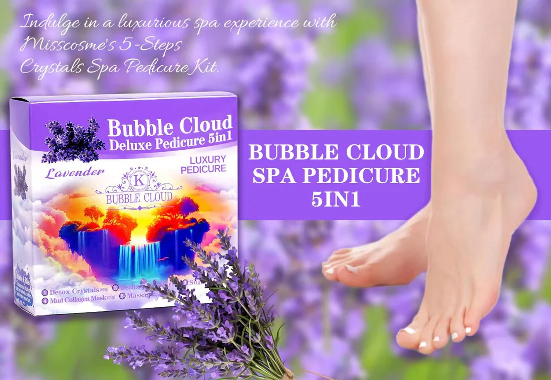 Volcanic Eruption 5in1 Bubble Cloud Deluxe Pedicure - Lavender