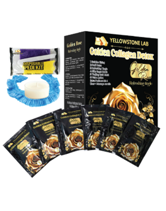 Yellow Stone Golden Collagen Detox 12 Step - Golden Rose
