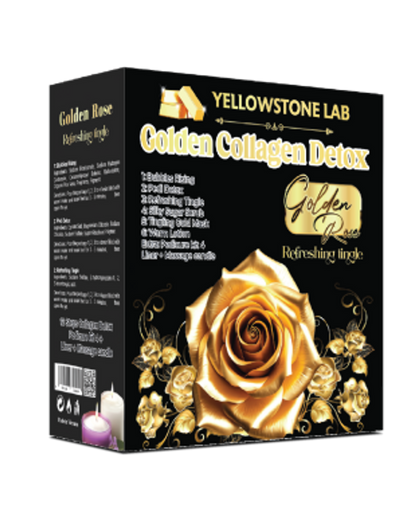 Yellow Stone Golden Collagen Detox 12 Step - Golden Rose