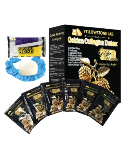 Yellow Stone Golden Collagen Detox 12 Step - Golden Raspberry