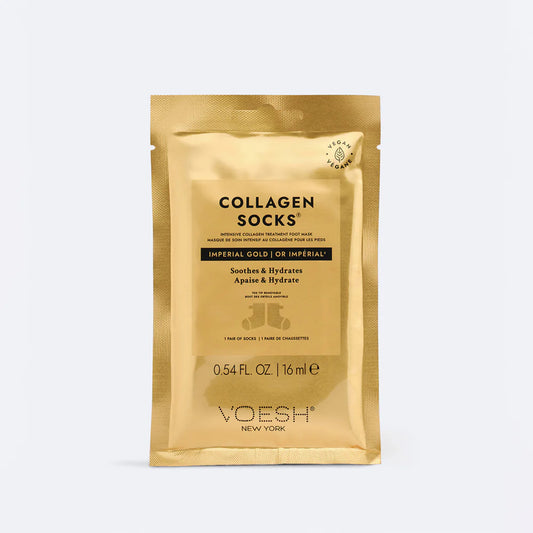 Voesh Collagen Mask Socks - Imperial 24K Gold Box of 60 pair