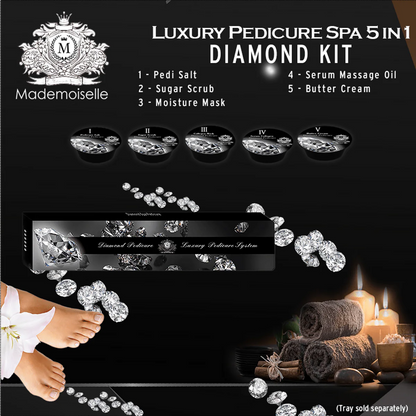 Mademoiselle 5 Step Pedicure Kit – 100 Kits Case | Luxury Spa Pedicure