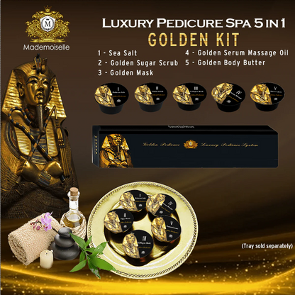 Mademoiselle 5 Step Pedicure Kit – 100 Kits Case | Luxury Spa Pedicure