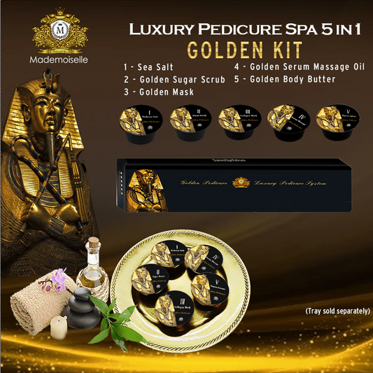 Mademoiselle 5 Step Pedicure Kit – 100 Kits Case | Luxury Spa Pedicure