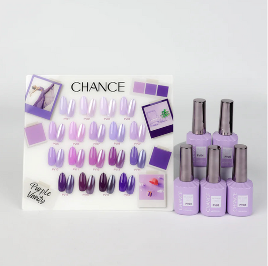 Chance Gel 0.5oz Full Kit (18 Colors) - Purple Vanity