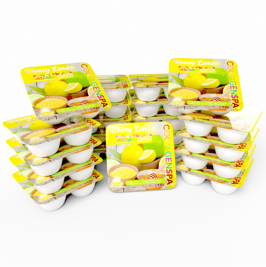 CollagenSpa 4 Step Pedi Tray Honey Lemon Lime