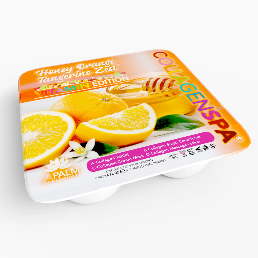 CollagenSpa 4 Step Pedi Tray Honey Orange Tangerine Zest