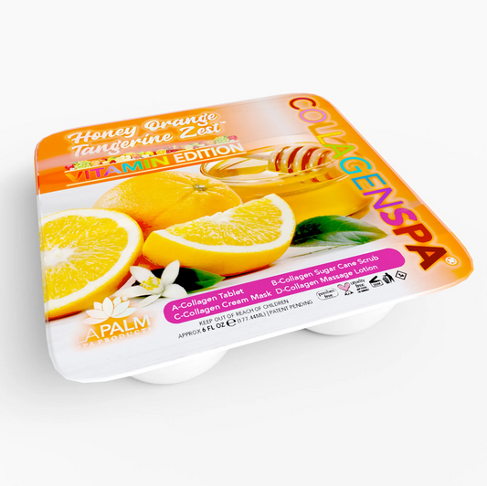 CollagenSpa 4 Step Pedi Tray Honey Orange Tangerine Zest