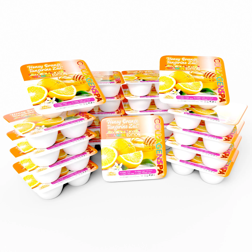 CollagenSpa 4 Step Pedi Tray Honey Orange Tangerine Zest