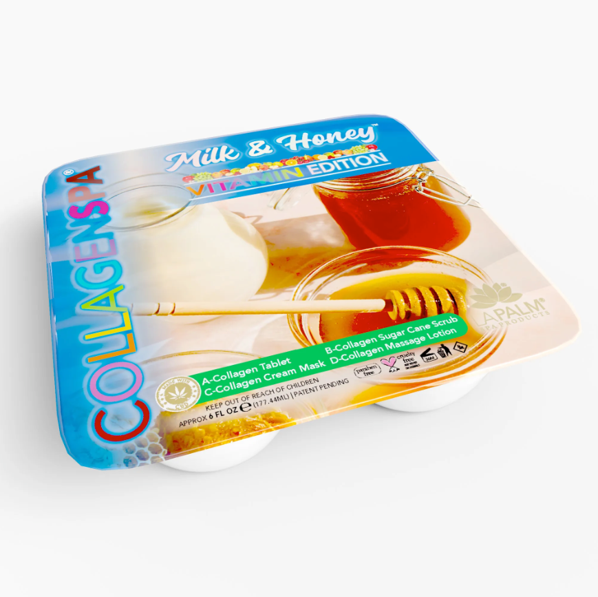 CollagenSpa 4 Step Pedi Tray Milk & Honey
