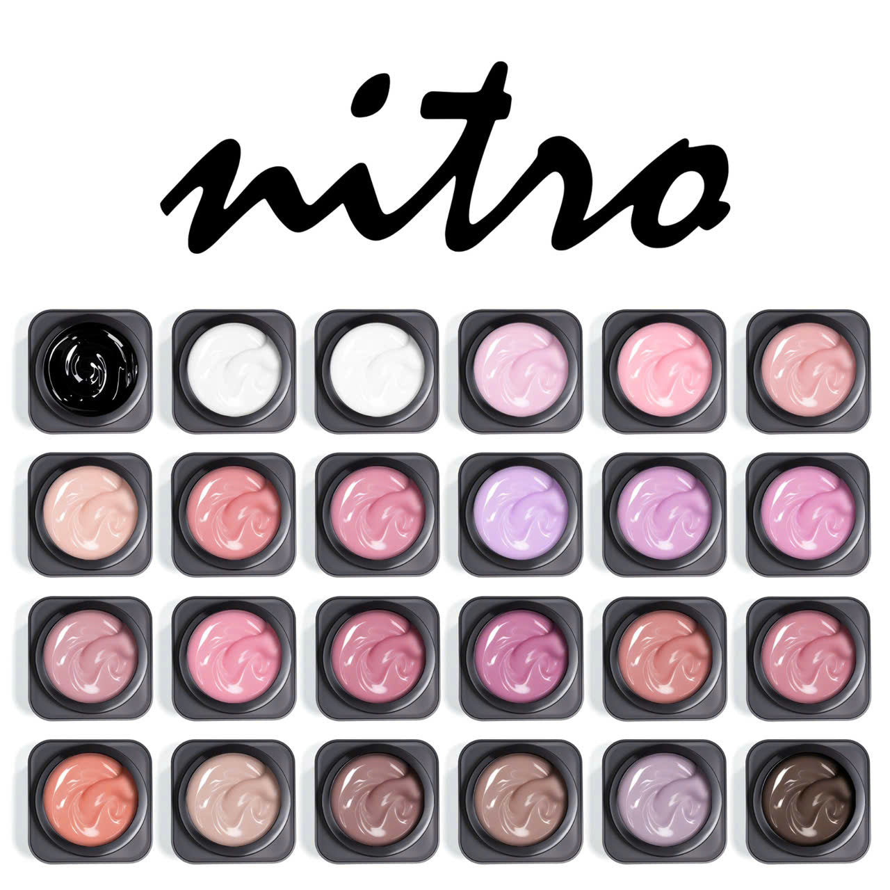 Nitro Professional Builder Gel in Jar – 24 Colors Nail Extension Gel 1.69oz