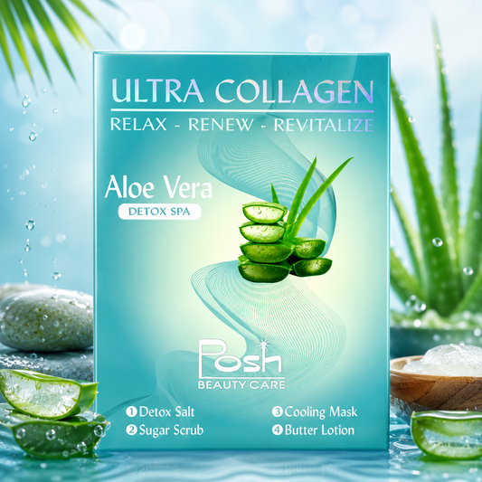 Posh Deluxe Pedicure Kit 4in1, CASE, ALOE VERA