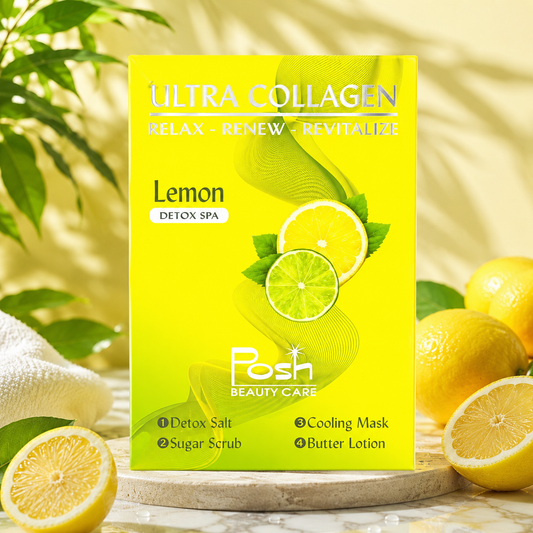 Posh Deluxe Pedicure Kit 4in1, CASE, LEMON