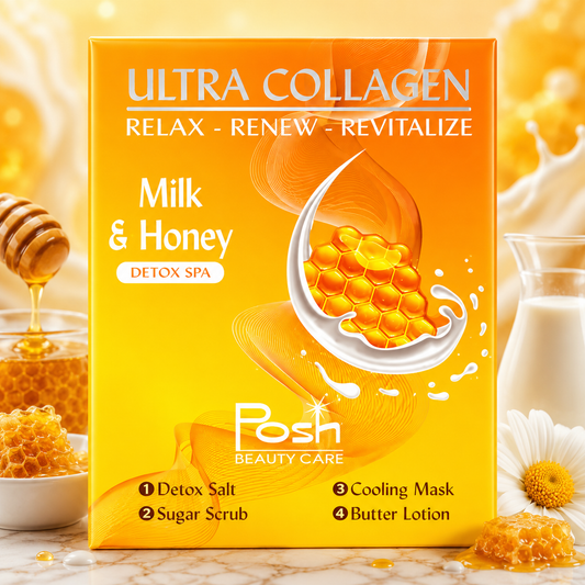 Posh Deluxe Pedicure Kit 4in1, CASE, MILK & HONEY