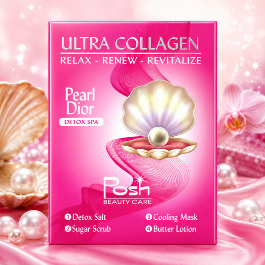 Posh Deluxe Pedicure Kit 4in1, CASE, PEARL DIOR