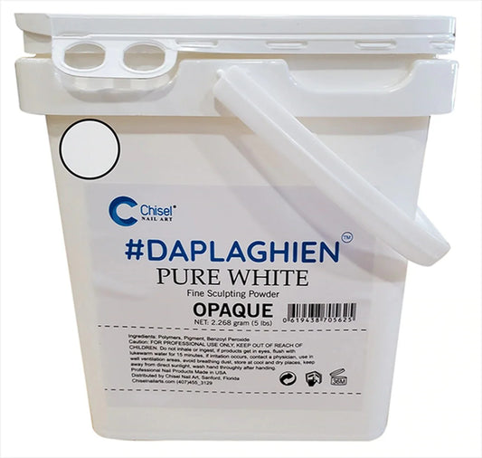 Chisel POWDER (Dap La Ghien) 5lbs, PINK & WHITE Collection, PURE WHITE