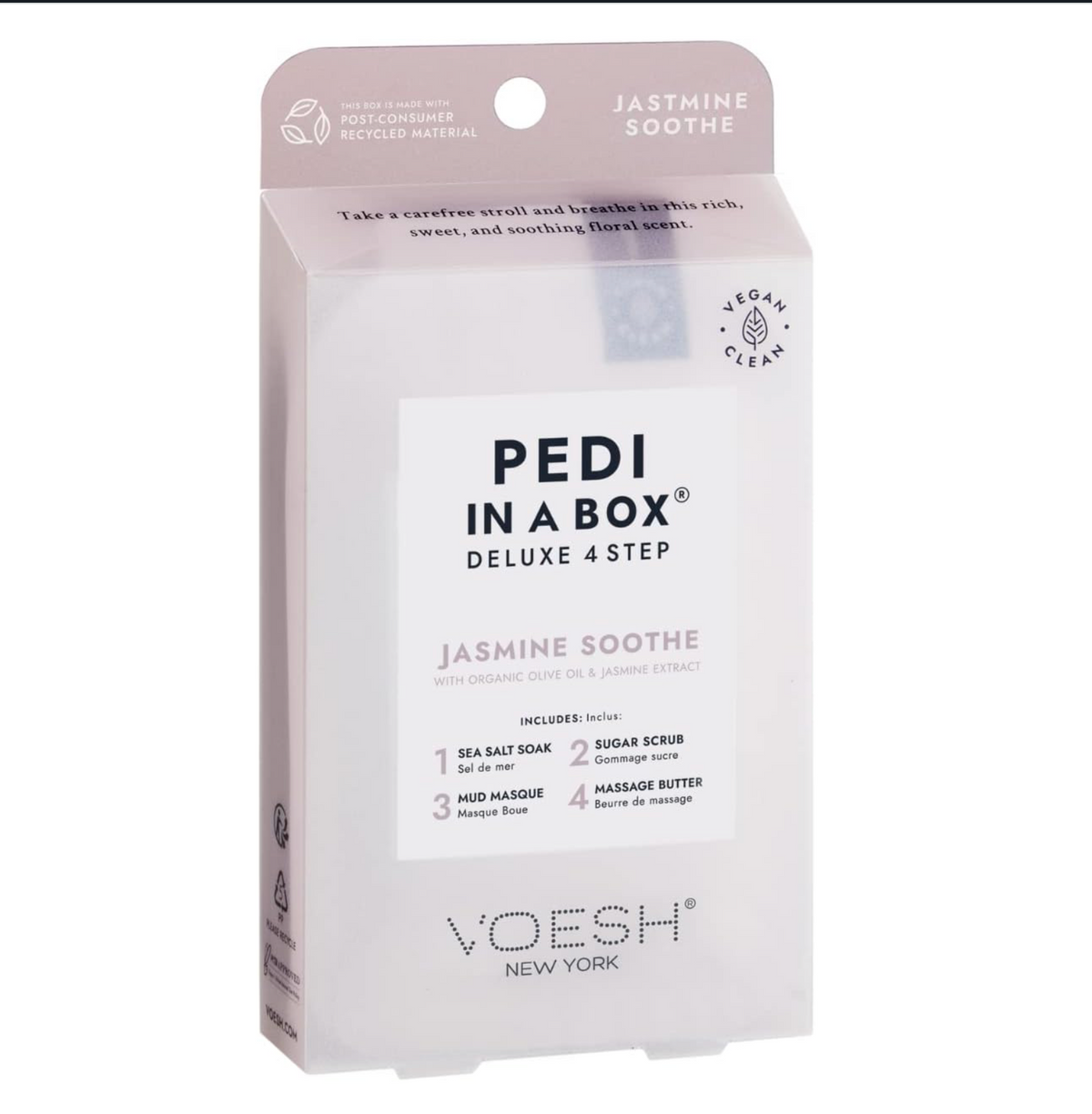 Voesh Pedi in Box 4-Step Jasmine Soothe (Case 50 Pcs)