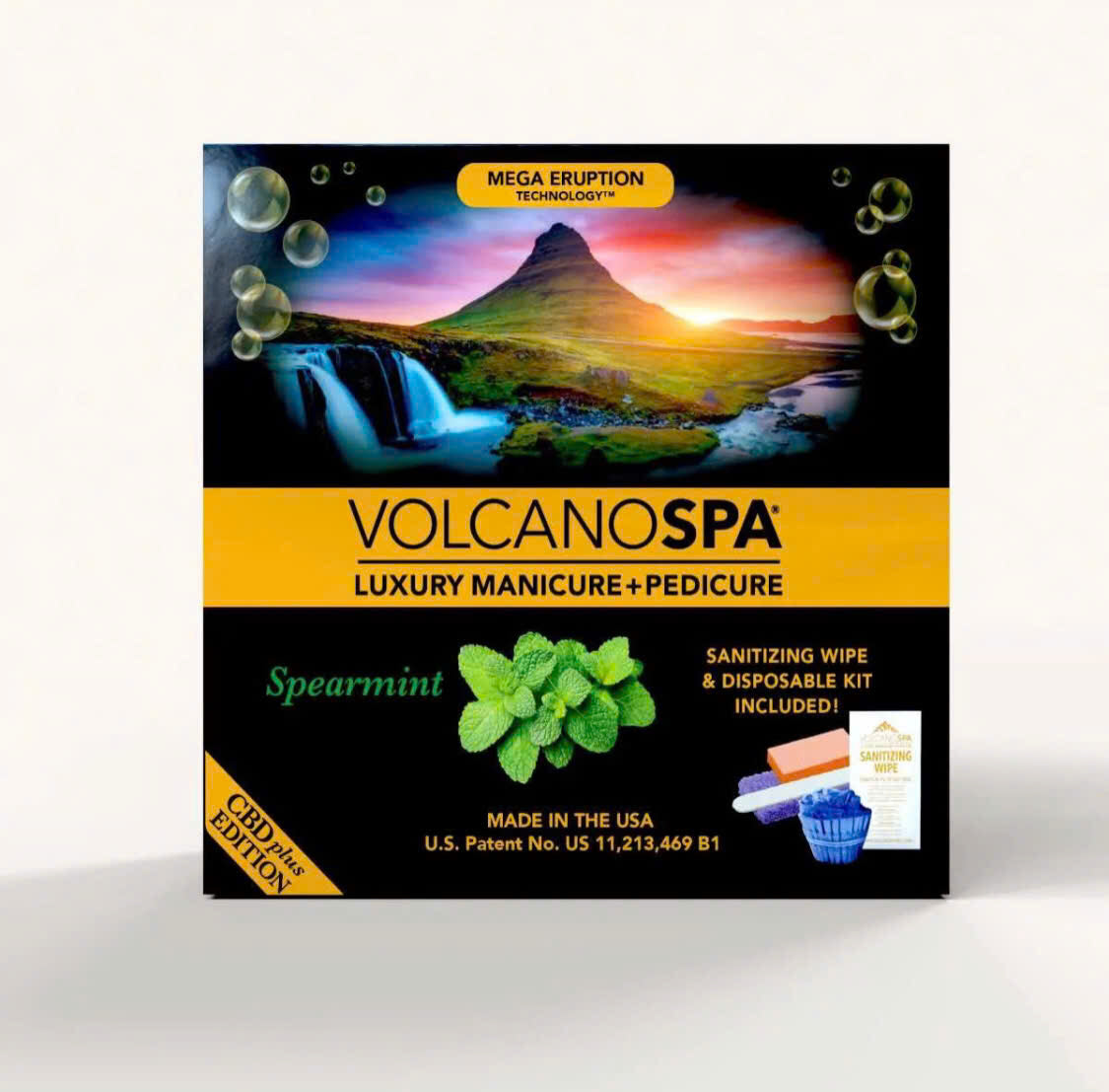 VolcanoSpa CBD+ Edition Spearmint – 5 Step Deluxe Pedicure Kit (Case 36 Sets)